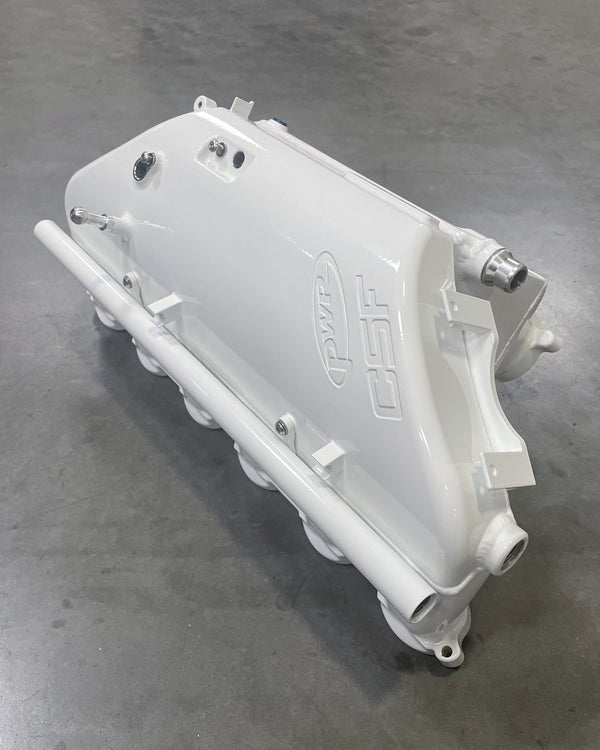 CSF #8233C BMW S58 "Level-Up" Charge Air Cooler Manifold - Custom Finish custom finish - Alpine White