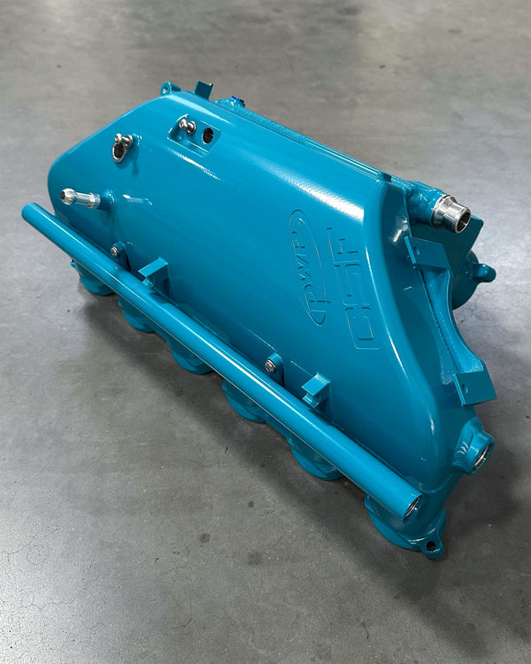 CSF #8233C BMW S58 "Level-Up" Charge Air Cooler Manifold - Custom Finish custom finish - Miami Blue