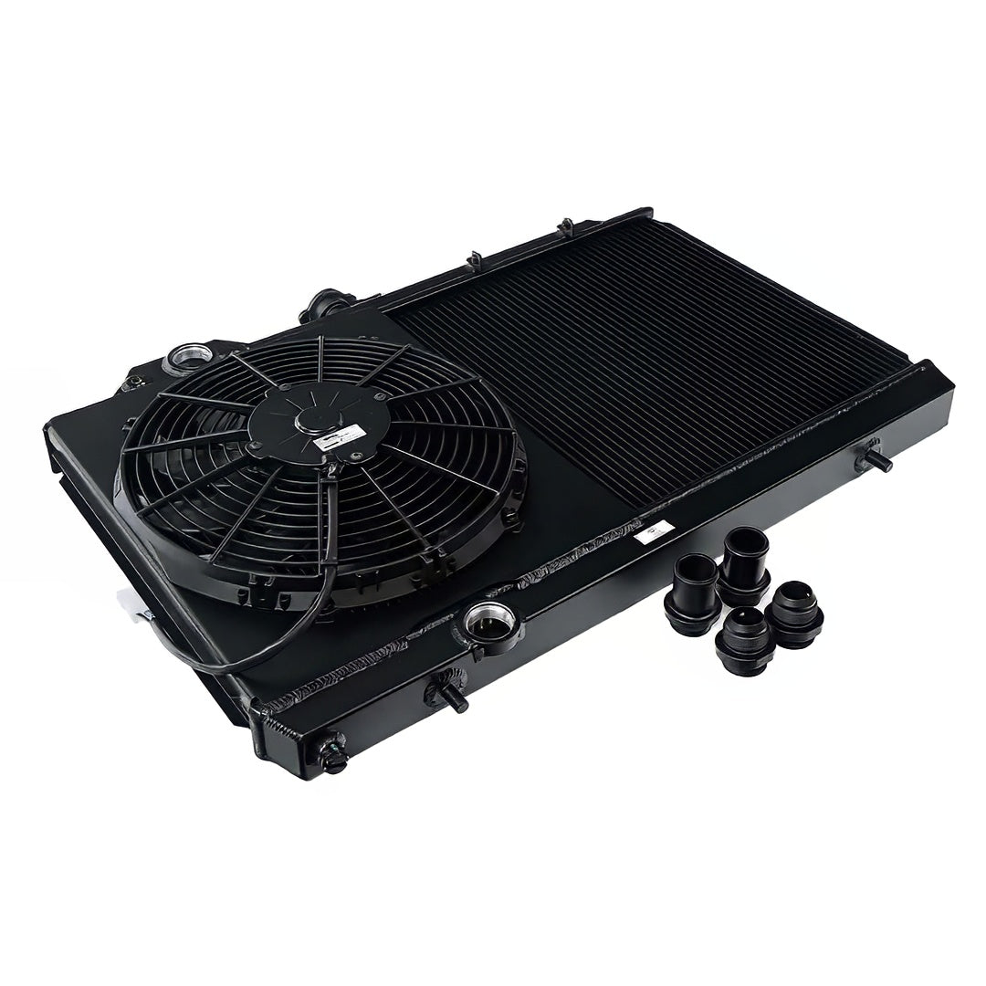 Full-Size Radiator & Fan Kit Evo 7/8/9 Black